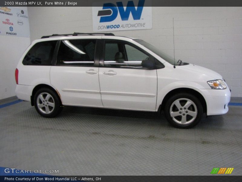 Pure White / Beige 2003 Mazda MPV LX