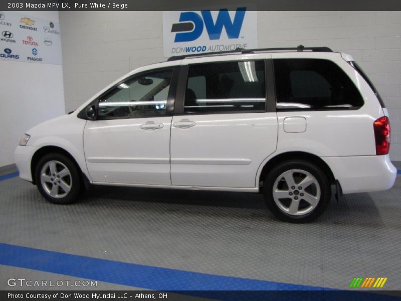 Pure White / Beige 2003 Mazda MPV LX