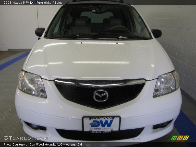 Pure White / Beige 2003 Mazda MPV LX