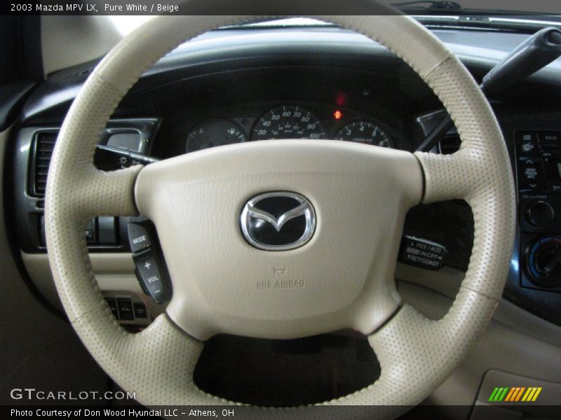 Pure White / Beige 2003 Mazda MPV LX