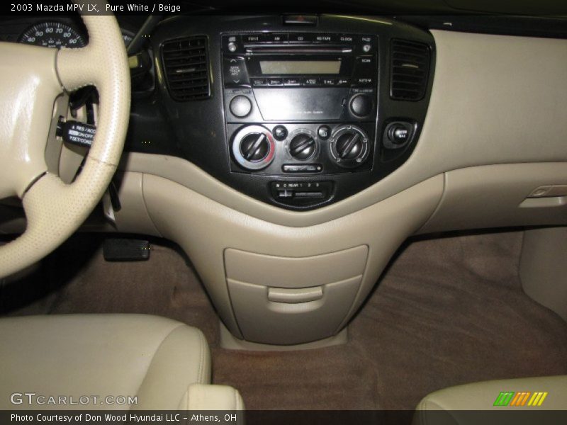 Pure White / Beige 2003 Mazda MPV LX