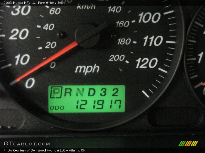 Pure White / Beige 2003 Mazda MPV LX
