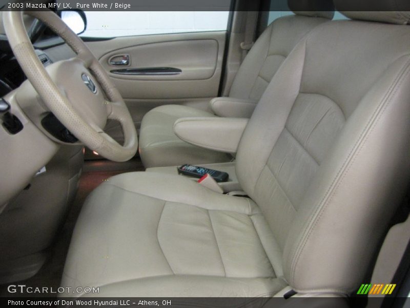 Pure White / Beige 2003 Mazda MPV LX