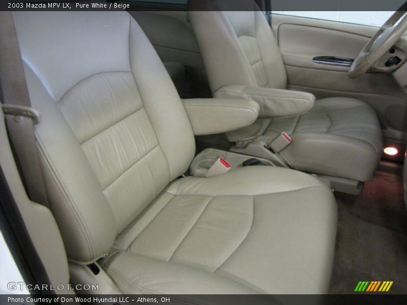 Pure White / Beige 2003 Mazda MPV LX