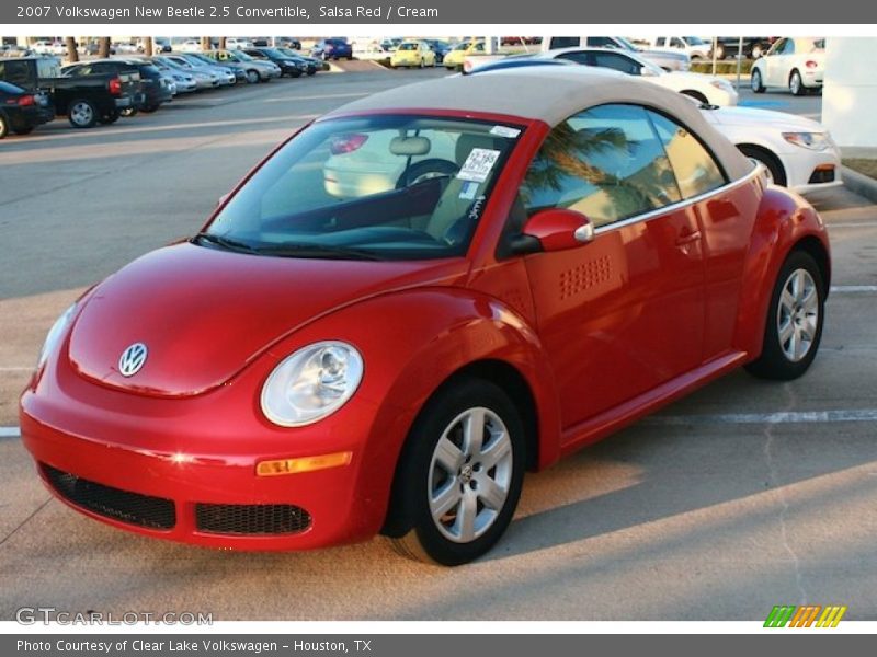 Salsa Red / Cream 2007 Volkswagen New Beetle 2.5 Convertible