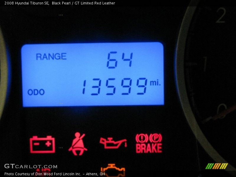 Black Pearl / GT Limited Red Leather 2008 Hyundai Tiburon SE