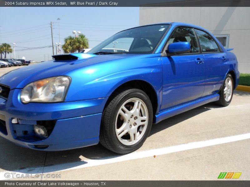 WR Blue Pearl / Dark Gray 2004 Subaru Impreza WRX Sedan