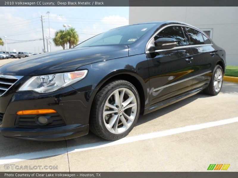 Deep Black Metallic / Black 2010 Volkswagen CC Luxury