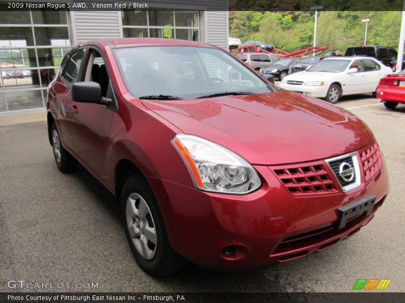 Venom Red / Black 2009 Nissan Rogue S AWD