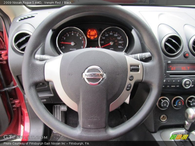 Venom Red / Black 2009 Nissan Rogue S AWD
