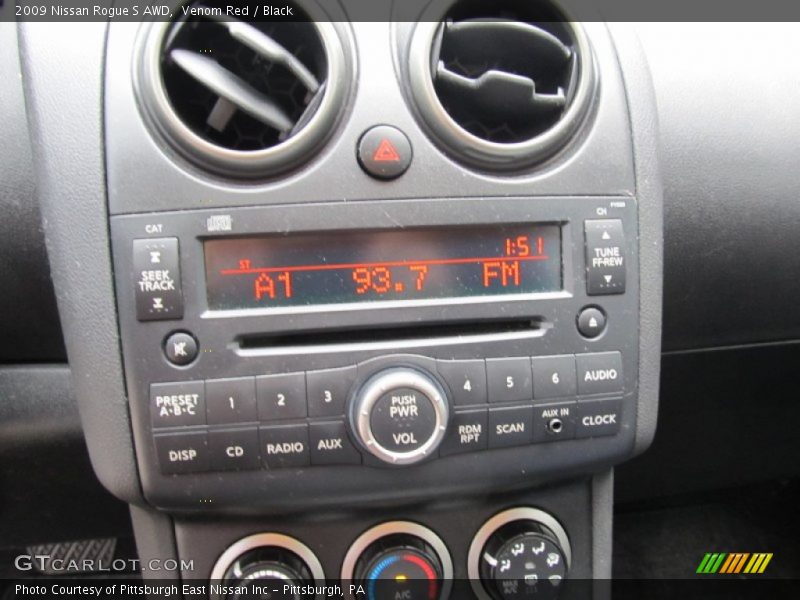Venom Red / Black 2009 Nissan Rogue S AWD
