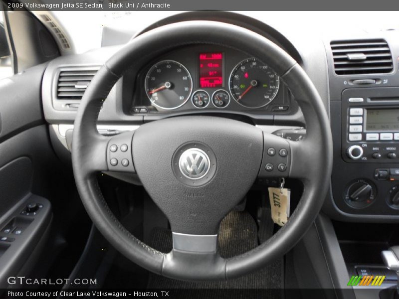 Black Uni / Anthracite 2009 Volkswagen Jetta SE Sedan