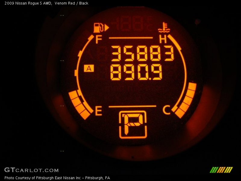 Venom Red / Black 2009 Nissan Rogue S AWD