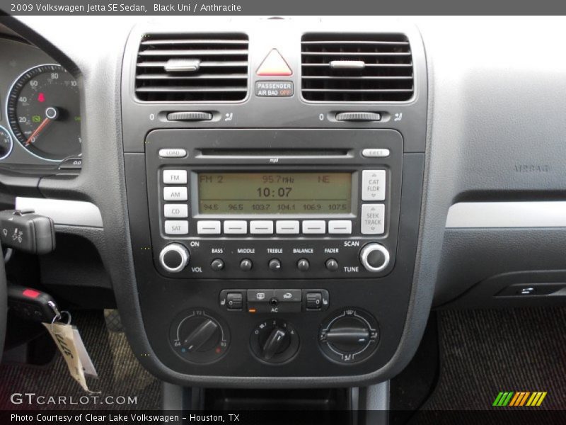 Black Uni / Anthracite 2009 Volkswagen Jetta SE Sedan