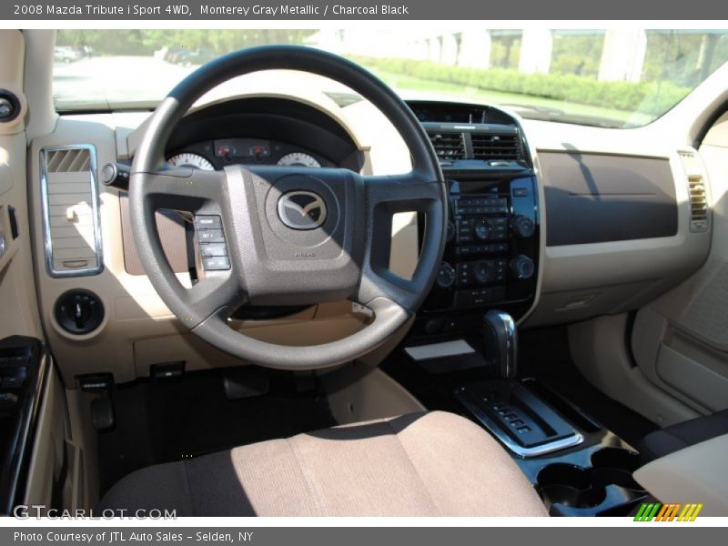 Monterey Gray Metallic / Charcoal Black 2008 Mazda Tribute i Sport 4WD