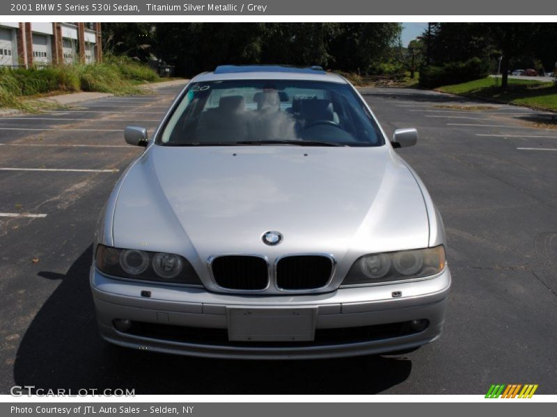 Titanium Silver Metallic / Grey 2001 BMW 5 Series 530i Sedan