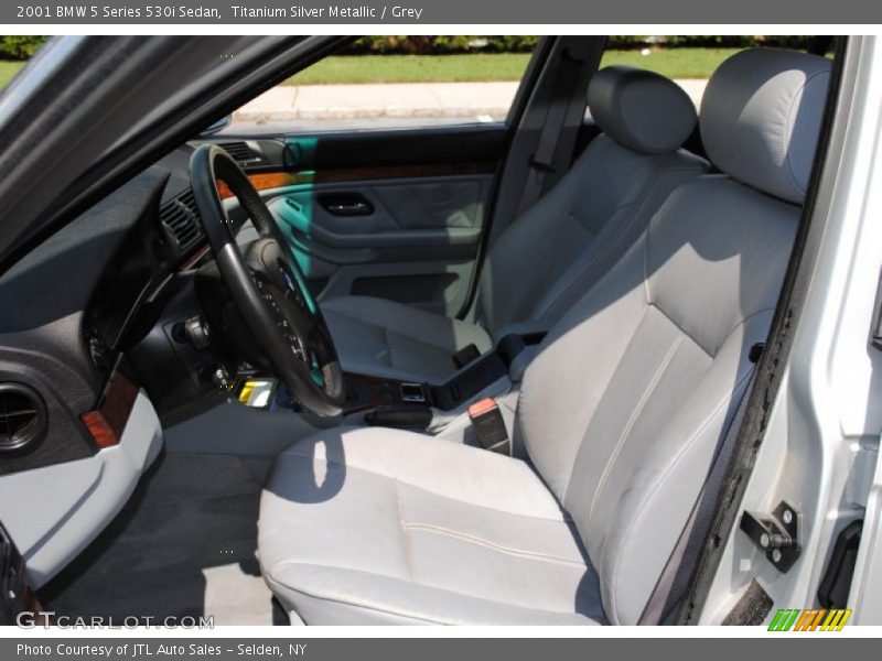 Titanium Silver Metallic / Grey 2001 BMW 5 Series 530i Sedan