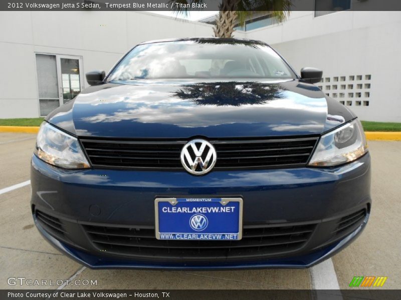 Tempest Blue Metallic / Titan Black 2012 Volkswagen Jetta S Sedan