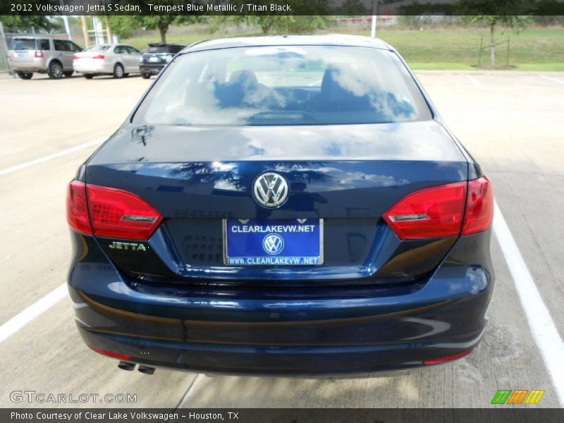 Tempest Blue Metallic / Titan Black 2012 Volkswagen Jetta S Sedan