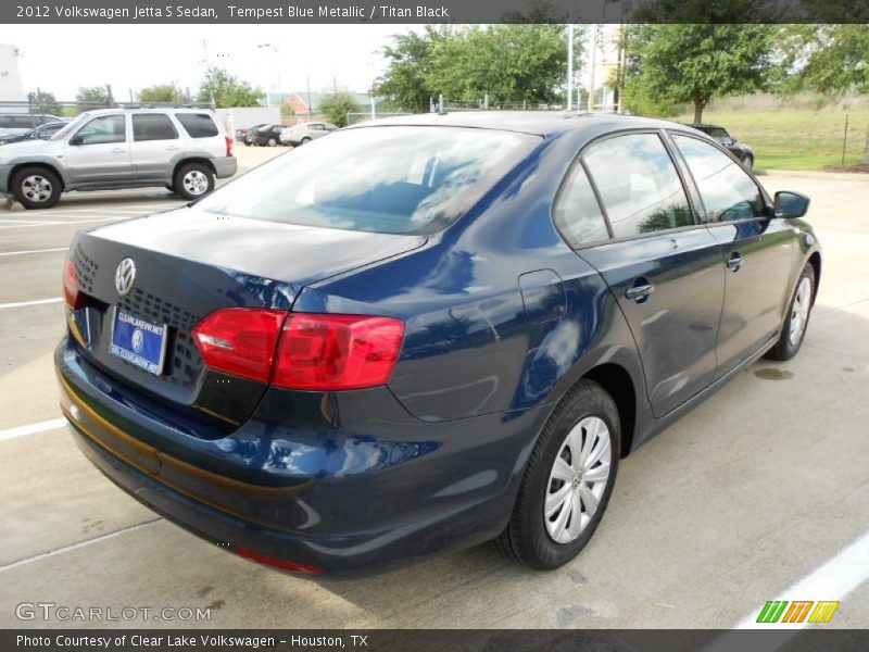 Tempest Blue Metallic / Titan Black 2012 Volkswagen Jetta S Sedan