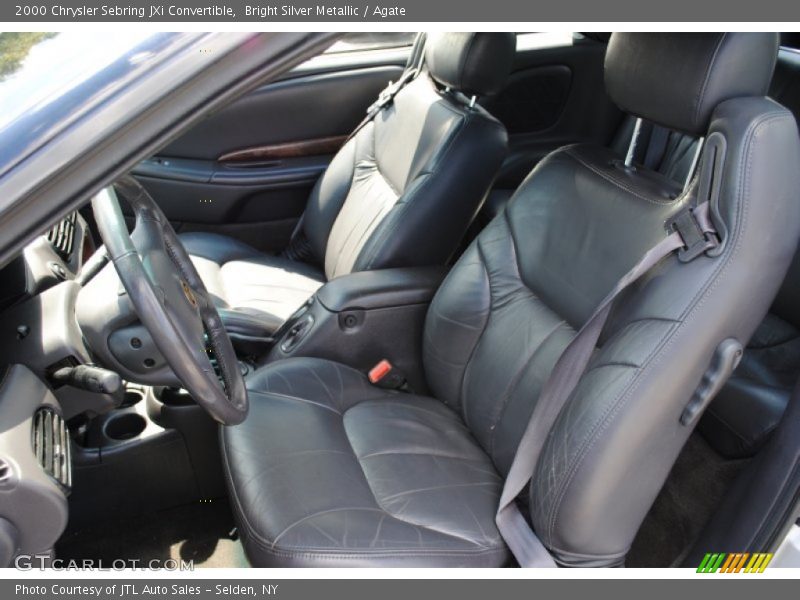Bright Silver Metallic / Agate 2000 Chrysler Sebring JXi Convertible