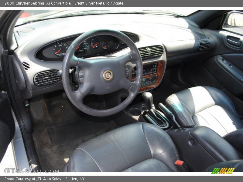 Bright Silver Metallic / Agate 2000 Chrysler Sebring JXi Convertible