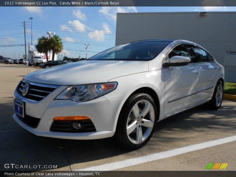 Candy White / Black/Cornsilk Beige 2012 Volkswagen CC Lux Plus