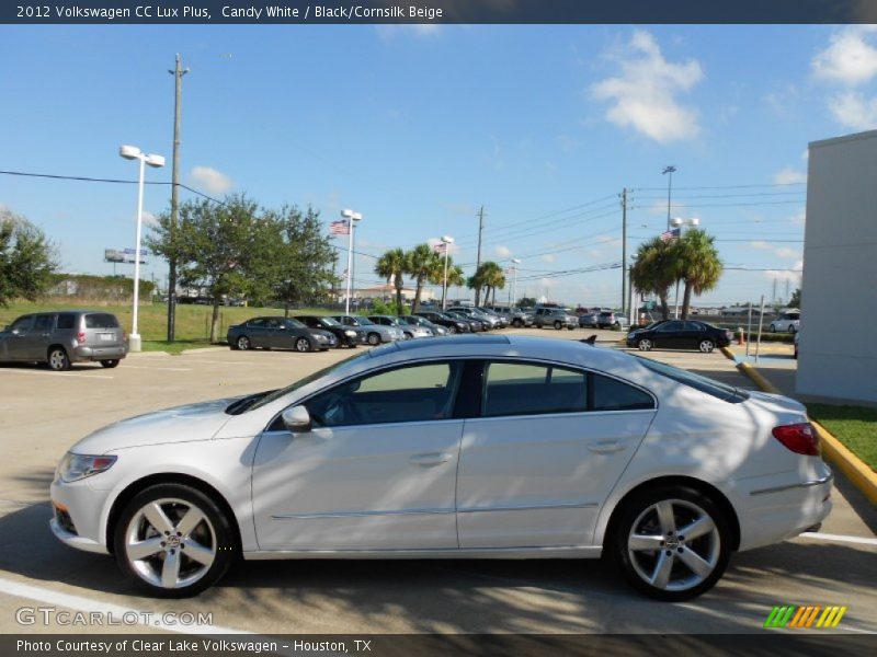 Candy White / Black/Cornsilk Beige 2012 Volkswagen CC Lux Plus
