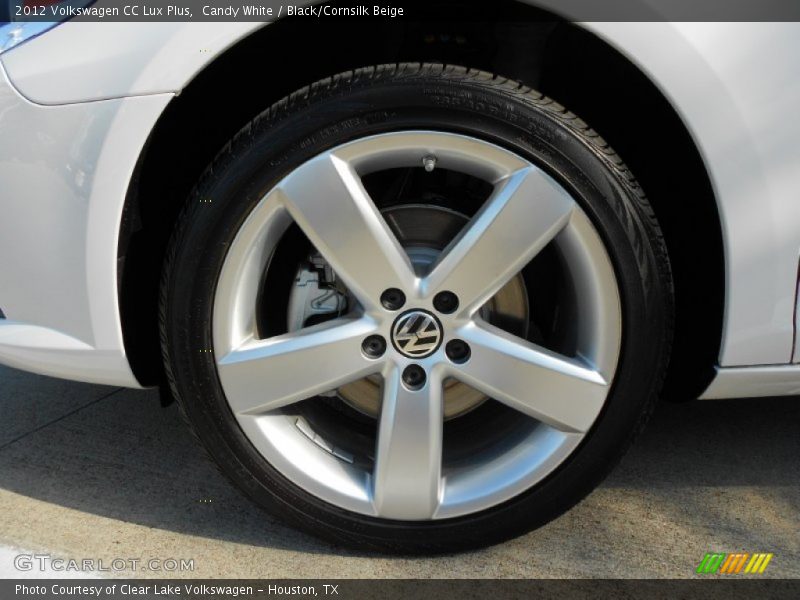 Candy White / Black/Cornsilk Beige 2012 Volkswagen CC Lux Plus
