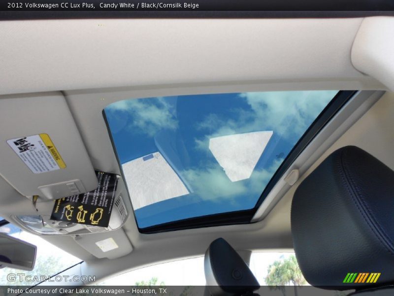 Candy White / Black/Cornsilk Beige 2012 Volkswagen CC Lux Plus