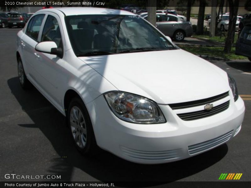 Summit White / Gray 2010 Chevrolet Cobalt LT Sedan