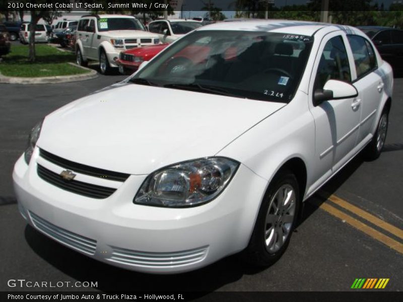 Summit White / Gray 2010 Chevrolet Cobalt LT Sedan