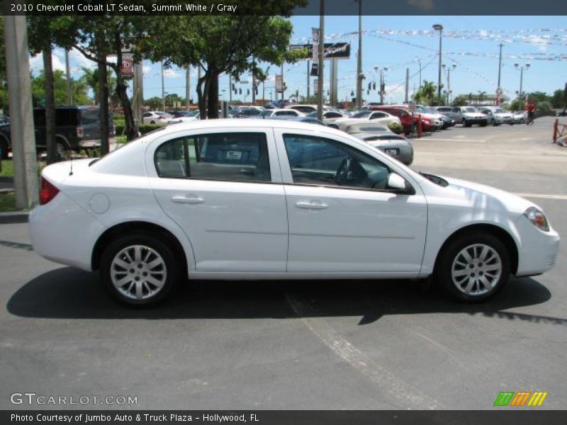 Summit White / Gray 2010 Chevrolet Cobalt LT Sedan
