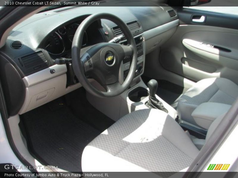 Summit White / Gray 2010 Chevrolet Cobalt LT Sedan