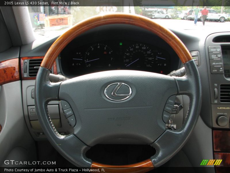 Flint Mica / Black 2005 Lexus LS 430 Sedan