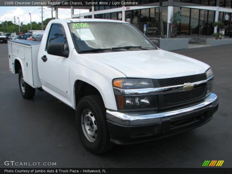 Summit White / Light Cashmere 2006 Chevrolet Colorado Regular Cab Chassis
