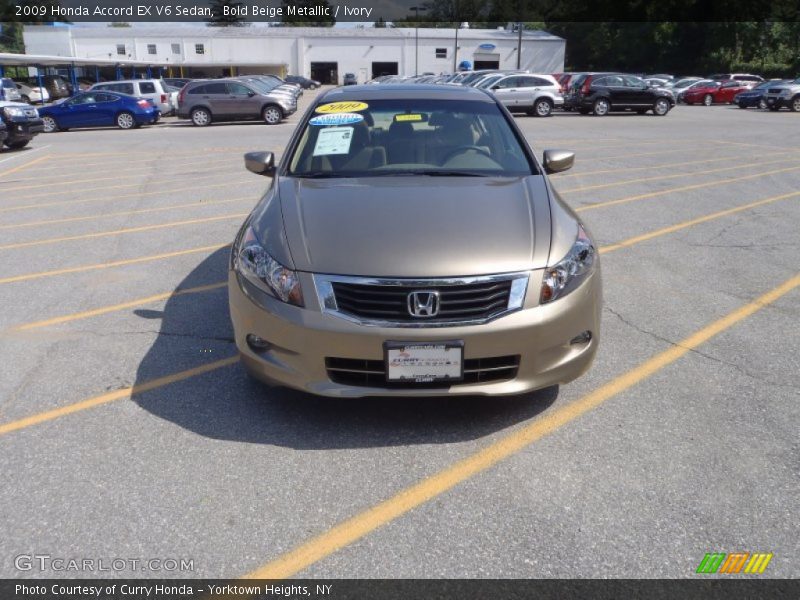 Bold Beige Metallic / Ivory 2009 Honda Accord EX V6 Sedan