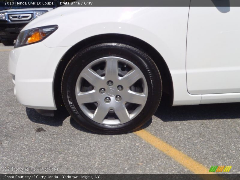 Taffeta White / Gray 2010 Honda Civic LX Coupe