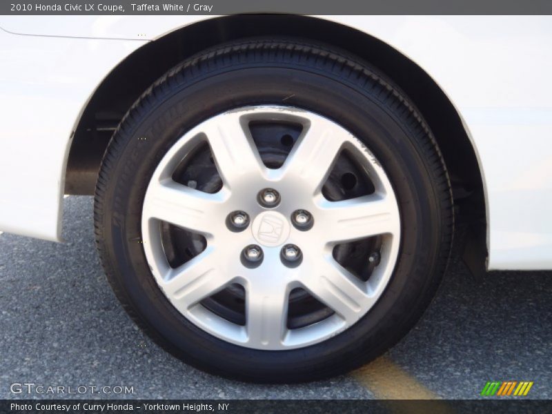 Taffeta White / Gray 2010 Honda Civic LX Coupe