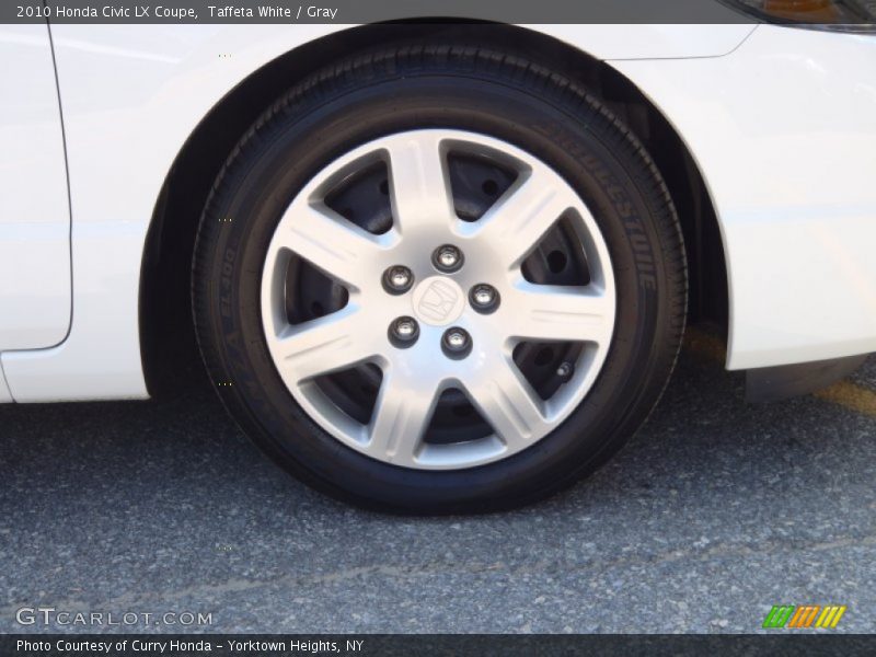 Taffeta White / Gray 2010 Honda Civic LX Coupe