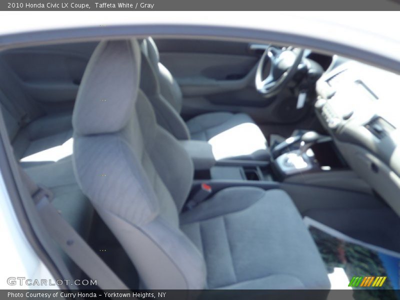 Taffeta White / Gray 2010 Honda Civic LX Coupe