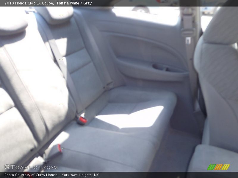 Taffeta White / Gray 2010 Honda Civic LX Coupe