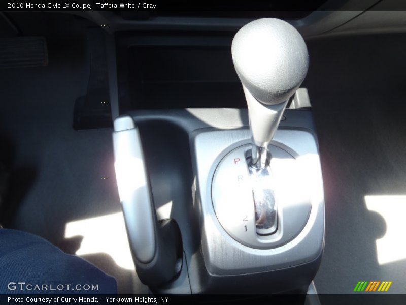 Taffeta White / Gray 2010 Honda Civic LX Coupe