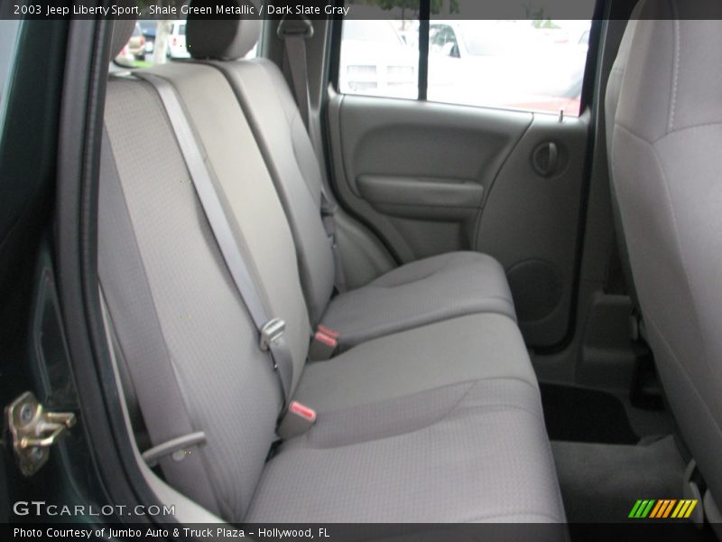 Shale Green Metallic / Dark Slate Gray 2003 Jeep Liberty Sport