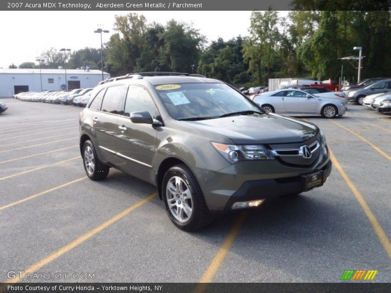 Aberdeen Green Metallic / Parchment 2007 Acura MDX Technology
