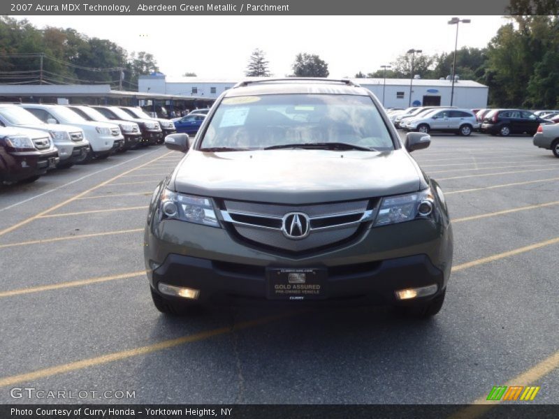 Aberdeen Green Metallic / Parchment 2007 Acura MDX Technology