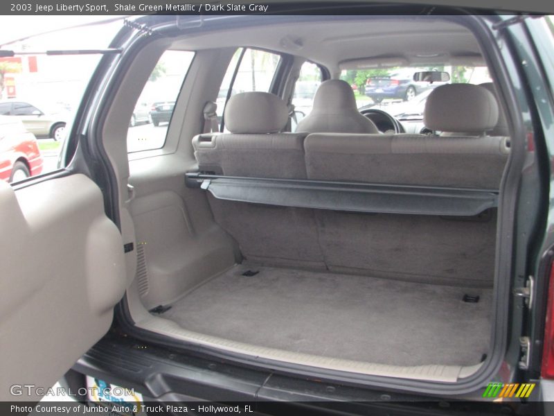 Shale Green Metallic / Dark Slate Gray 2003 Jeep Liberty Sport