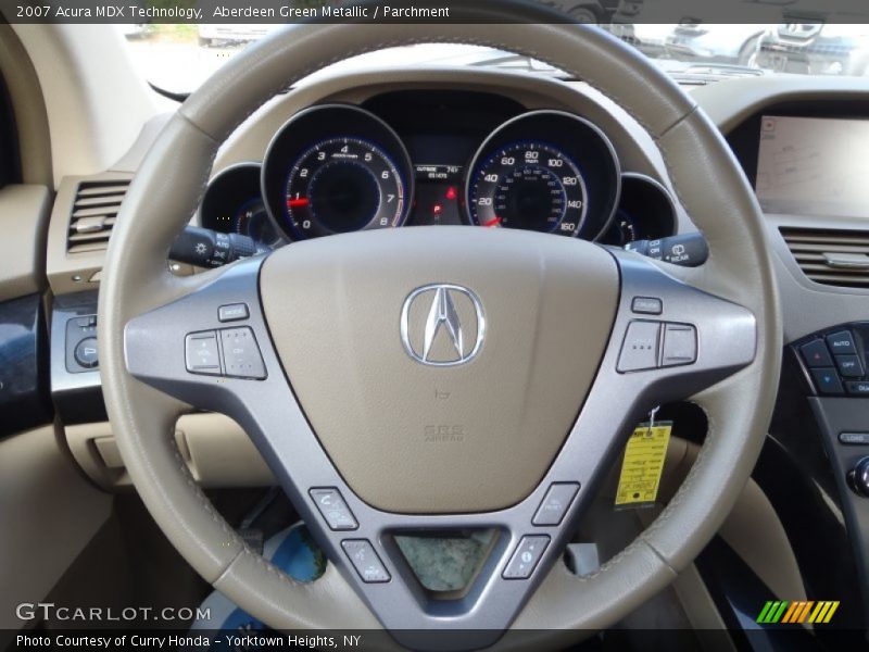 Aberdeen Green Metallic / Parchment 2007 Acura MDX Technology
