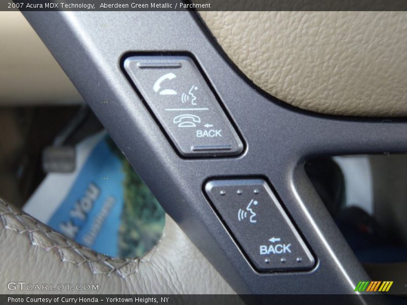 Aberdeen Green Metallic / Parchment 2007 Acura MDX Technology
