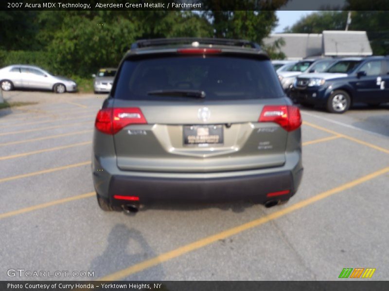 Aberdeen Green Metallic / Parchment 2007 Acura MDX Technology